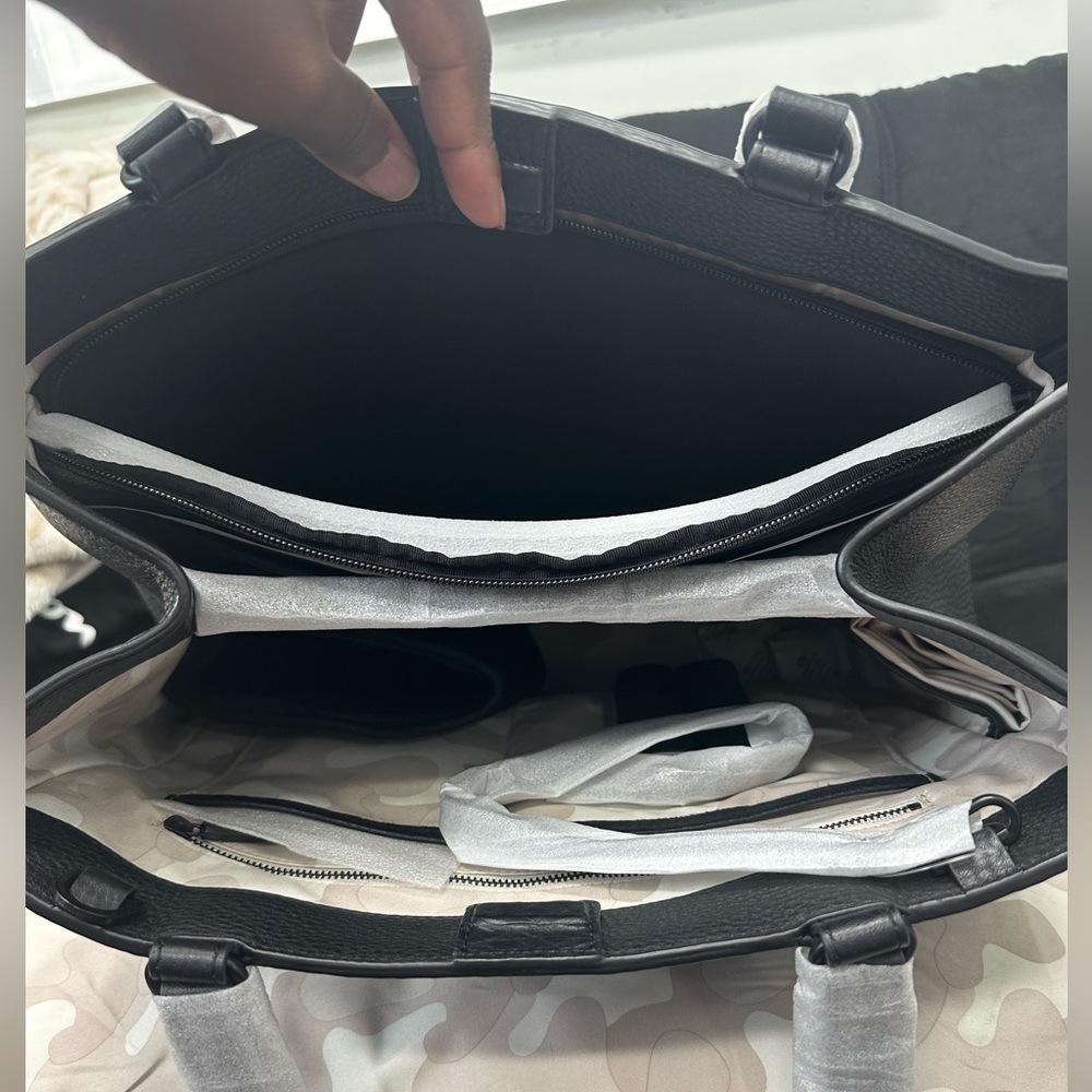 Allyn Leather Tote in color Onyx - Picture 5 of 5